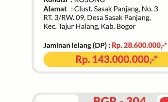 Rumah lelang Bogor