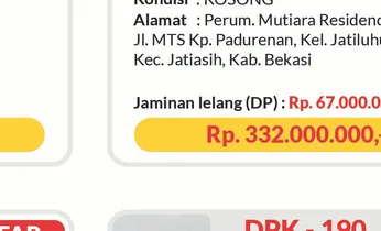 Rumah lelang Depok